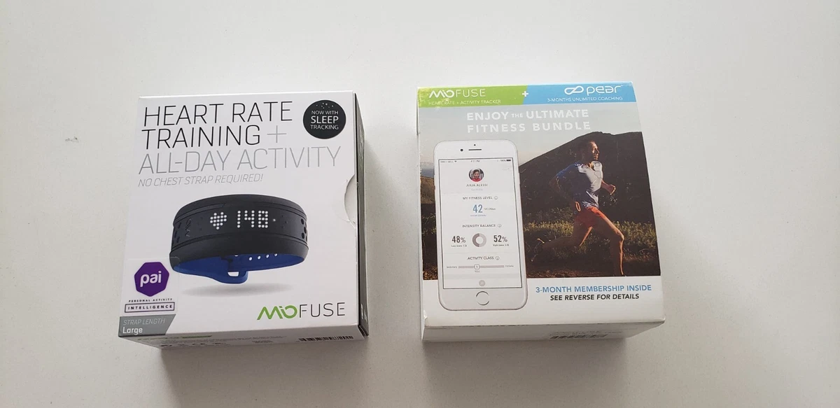 Mio Fuse Heart Rate Training All Day Activity Tracker SIZE