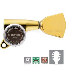 NEW Gotoh SG381-04 MGT L3 R3 MAGNUM LOCK-TRAD Keystone Buttons Set 3x3 - GOLD