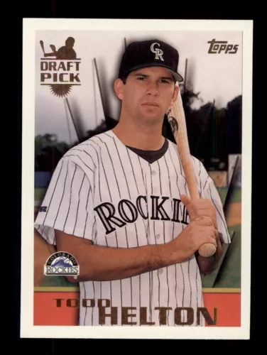 1996 TOPPS #13 TODD HELTON ROOKIE RC COLORADO ROCKIES