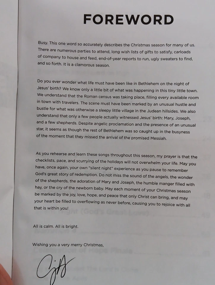 Christmas Choir Musical Contata "Silent Night" 9 Books 2019 Lifeway W/ Narration - Image 4 of 4