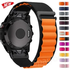 22/26MM Quick Fit Alpine Loop Nylon Sport Band Strap For Garmin Fenix 7X/6X/5X/3