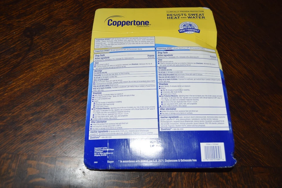 ¡Nuevo! Protector Solar Deportivo 3pk Tono Cobre Spray Y Loción Protección FPS 50 Foto 2 de 3