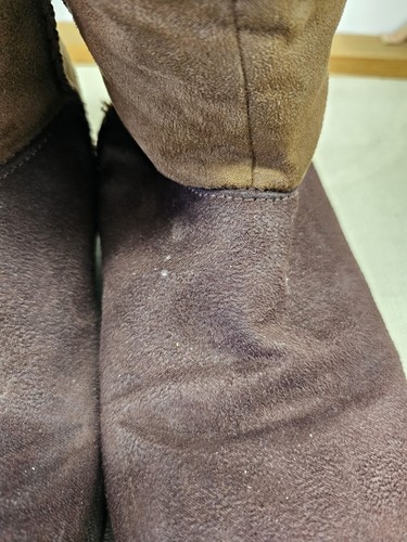Airwalk Slouch Boots Moccasins Chocolate Brown And Tan Woman’s Size 8 - Picture 13 of 18
