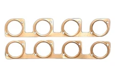 SCE 4074 Pro Copper Embossed Header Gaskets, 2.500 in. Port, Pair