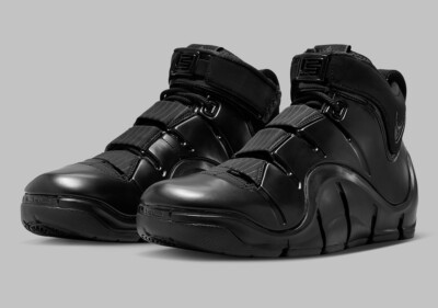 Nike Zoom LeBron IV 4 $250 Mens Basketball Shoes Black 2023 AUTHENTIC FJ1597-001