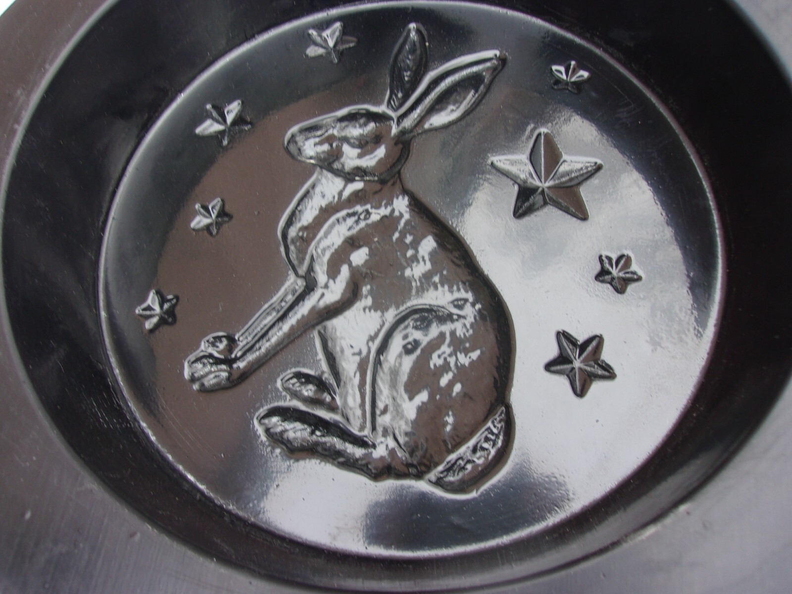 Bunny rabbit stepping stone plastic mold plaster concrete mould 9" x 1.5" thick eBay