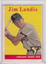 1958 Topps Baseball Card #108 Jim Landis Chicago White Sox - Ex+
