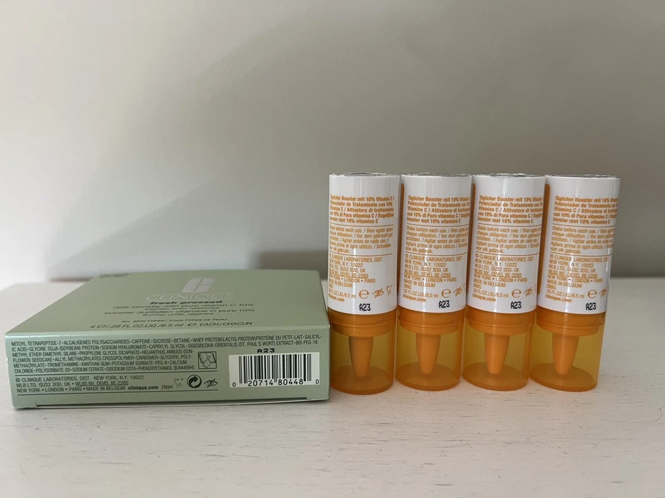 Clinique Fresh Pressed Daily Booster With Pure Vitamin C 10% - Set Of 4 Boosters - Image 3 of 4