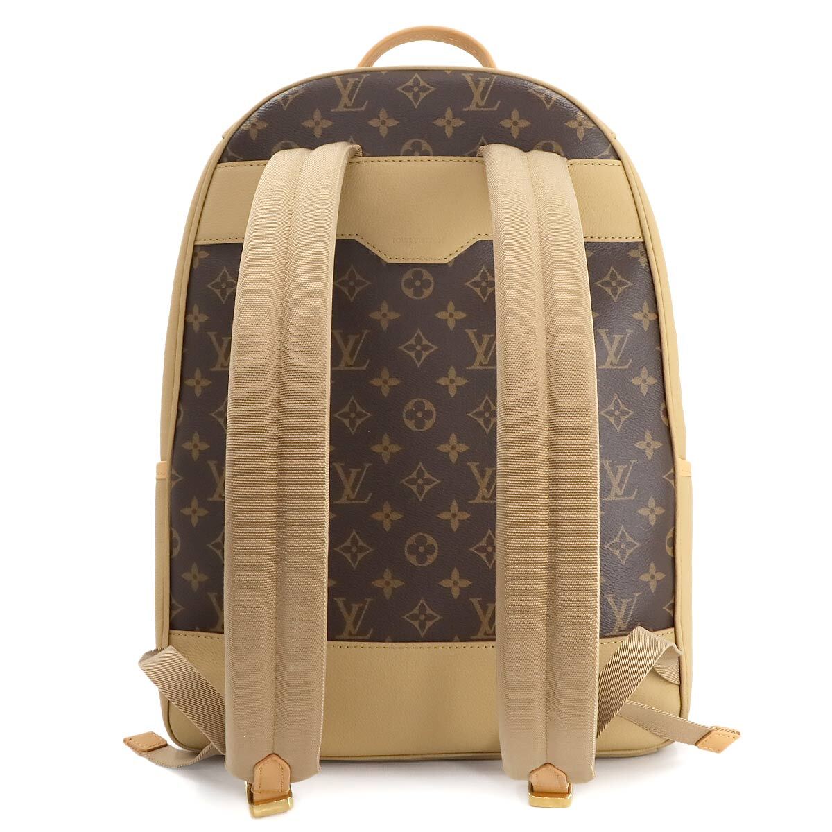 LOUIS VUITTON Monogram Outdoor Backpack Leather Brown Beige M12624