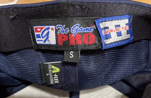 Cappello bandiera americana USA patch logo The Game Pro taglia small blu berretto baseball - Foto 7 di 8
