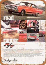 Metal Sign - 1967 Dodge Coronet Rt - Vintage Look Reproduction Metal Sign - 1967 Dodge Coronet Rt - Vintage Look Reproduction