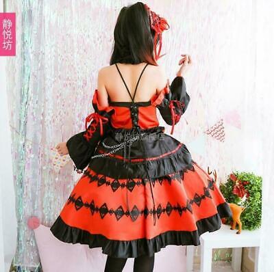 Anime DATE A LIVE Tokisaki Kurumi Cosplay Costume Lolita Sweet Dress MOON