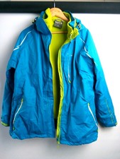 Vintage Regatta Women`s Jacket 2 In One Blue/green Waterproof Size Uk-20