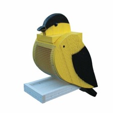 Amish Handcrafted Wooden Backyard Bird Feeder - Goldfinch - Made In USA