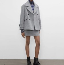 Club Monaco Womens Relaxed Peacoat (sz:s /grey)