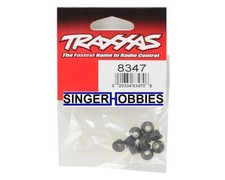 Traxxas 8347 Nuts, 4mm Flanged Nylon Locking Serrated black 10 TRX-4 TRA1