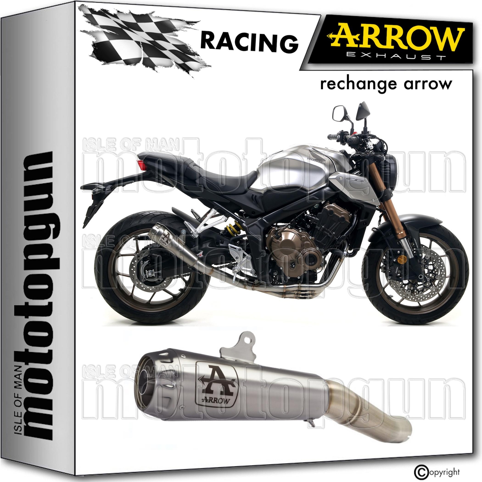 Pot echappement Arrow Pro-Race pour Honda CB 650 R 2021-2022