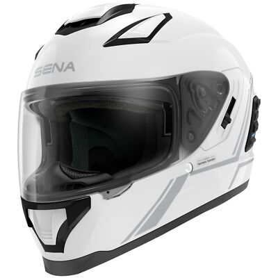 SENA Integralhelm STRYKER weiß smart inkl. Bluetooth 5 Headset Gr. M 57/58