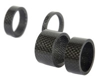 Black Carbon Spacer 5/10/15/20mm Set For Stem Bicycle Bike Headset Spacer