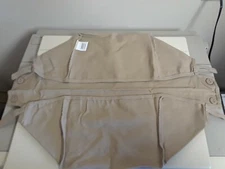 Longaberger MEDIUM GATHERING Basket Khaki Tan Two Handled Fabric Liner Only NEW 