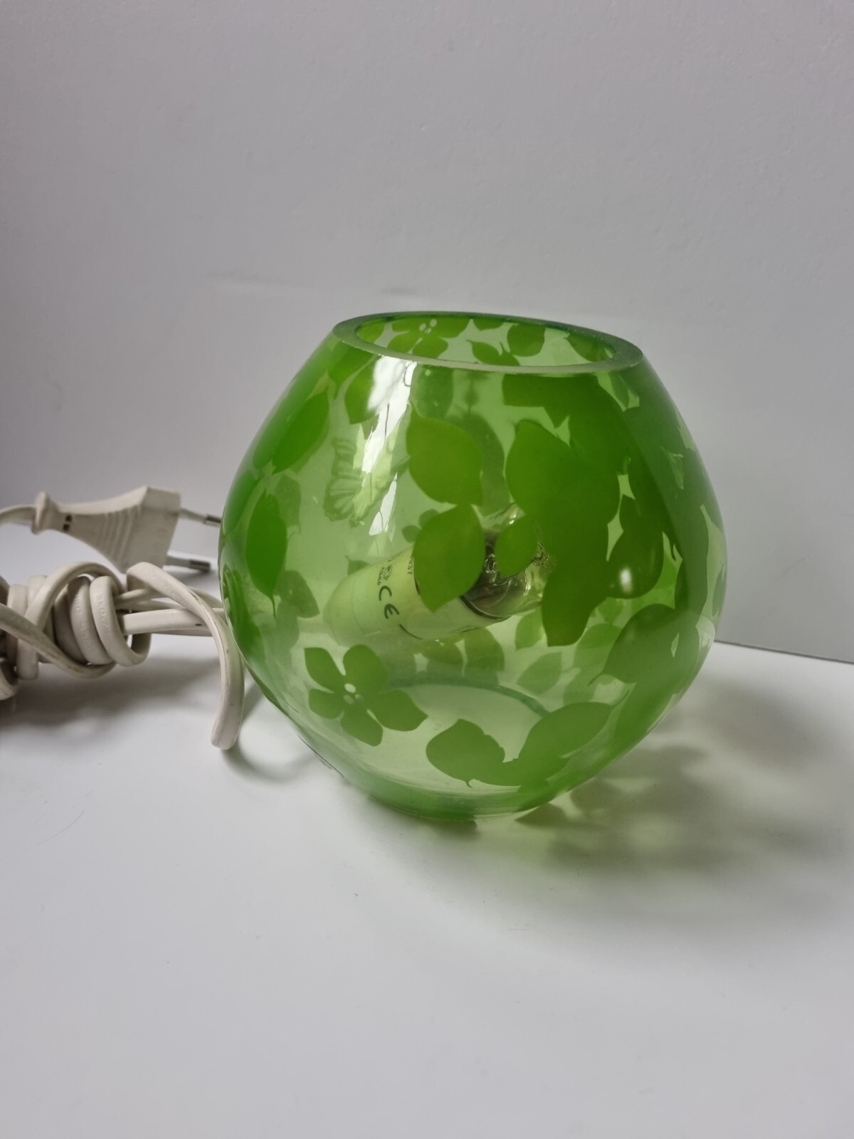 Ikea Lamp Knubbig Green Flowers Handmade eBay