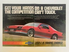 Chevrolet Camaro Z28 Vintage 1980s Print Ad