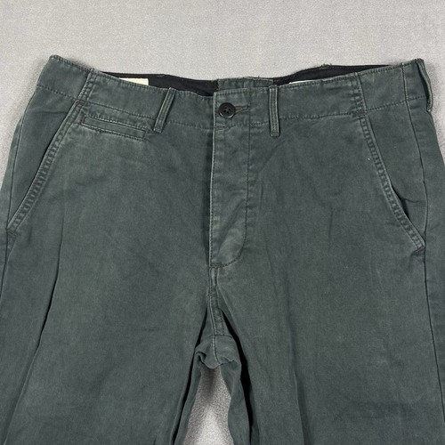Denim & Supply Ralph Lauren Pants Mens 33 Green Button Fly Chino Khakis 33x32 - Picture 2 of 16