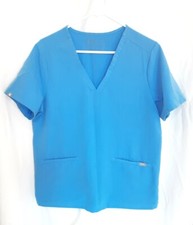 FIGS Technical Collection Medical 3 Pocket Scrub Top Women's Size Large- D3