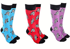 Zebra Socks quality Cotton mix one size Women Men novelty safari animal lover