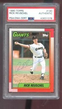 1990 Topps #190 Rick Reuschel AUTO SIGNED Autograph Card PSA/DNA Baseball COA