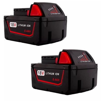 2 PACK for Milwaukee M18 Battery 48-11-1880 18V 8.4Ah Extended Lithium Battery