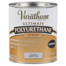Varathane Oil-Based Interior Polyurethane 1qt Clear Satin Self Leveling Top Coat