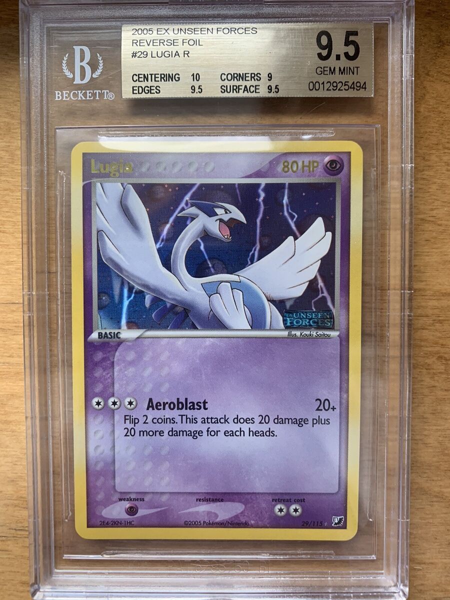 2005 Pokemon EX Unseen Forces Lugia Rev Holo 29/115 BGS 9.5 2005 Pokemon EX Unseen Forces Lugia Rev Holo 29/115 BGS 9.5