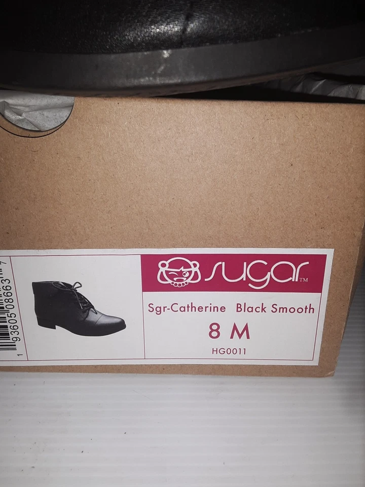 Sugar Women's sz 8 m Catherine Ankle Boot Ladies Lace Up Bootie w/ Collar #00p - Image 2 of 4