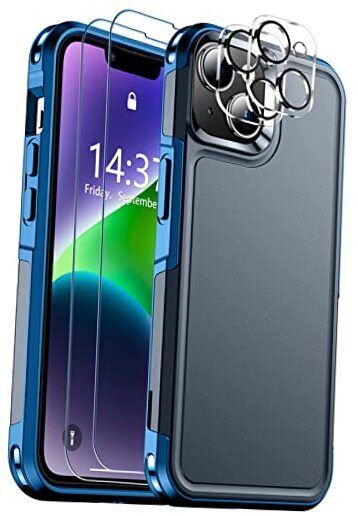 for iPhone 14 Case/iPhone 15 Case, [15 FT Military Grade Drop Dark Blue-image