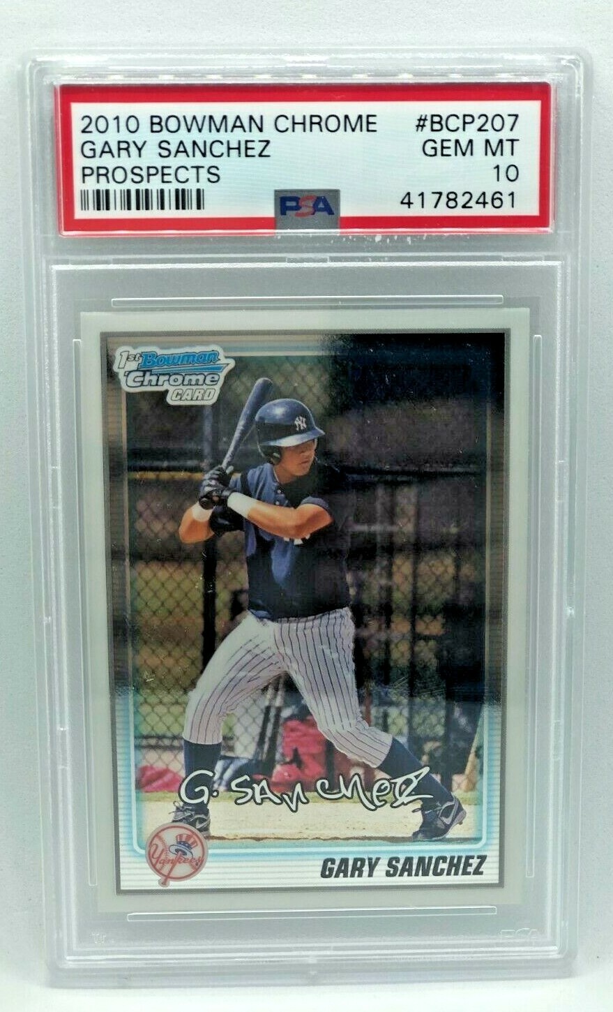 2010 Bowman Chrome Gary Sanchez PSA 10 Rookie BCP207 1st Year Bowman Prospects
