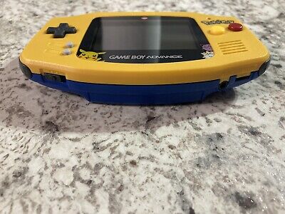 Nintendo Gameboy Advance Pikachu Pokemon Console Yellow Special NEW SHELL &  LENS