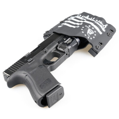 OWB Holster for Streamlight TLR-7 - 50+ Gun Models - DON'T TREAD B&W FLAG