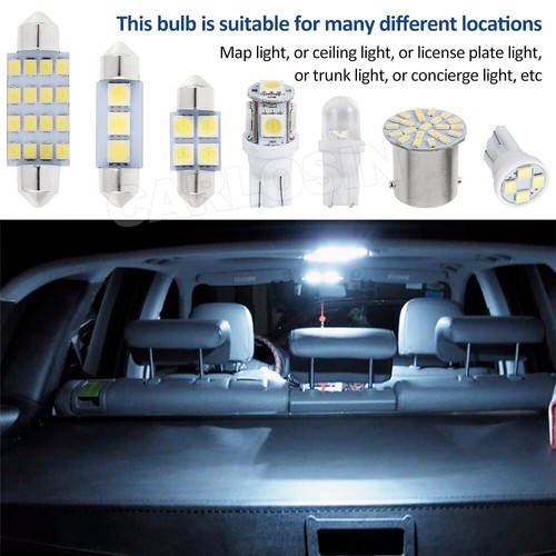 28PCS Car Interior LED Light Bulbs For Map Dome License Plate Lamp Kit AU STOCK - Picture 5 of 12