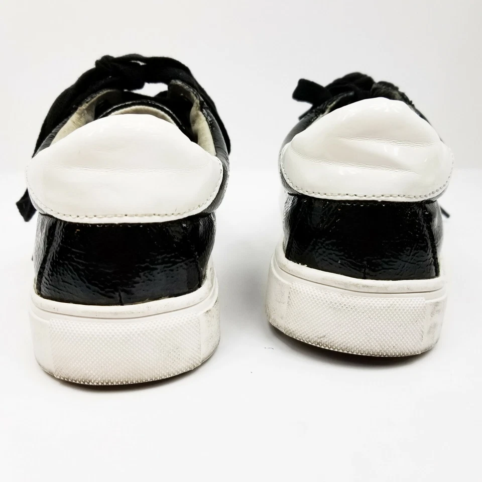 Steve Madden Love Black Patent Fashion Sneakers Shoes US 5.5B EUC WOW! - Image 4 of 4