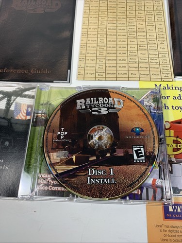 Railroad Tycoon 3 PC CD-ROM 2003 Pop Top Software Complete in Box Pre-owned - Picture 3 of 10