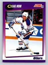Craig Muni 1991-92 Score American #67 Edmonton Oilers