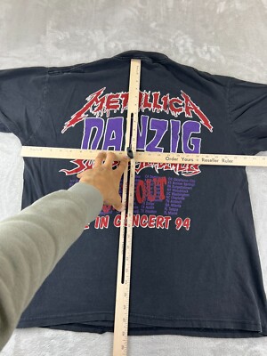 ミュージシャン 94' original vintage LLICA music t Vintage Metallica 1994 Summer Tour T-Shirt Suicidal Tendencies