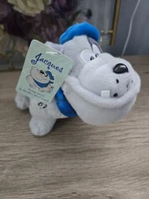 NWT Paris Las Vegas Hotel Jacques Blue Beret & Scarf Beanbag Bulldog Small Plush