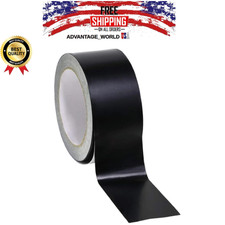Black Aluminum Foil Tape High Temp Heavy Duty Adhesive HVAC Sealing Hot Cold Air