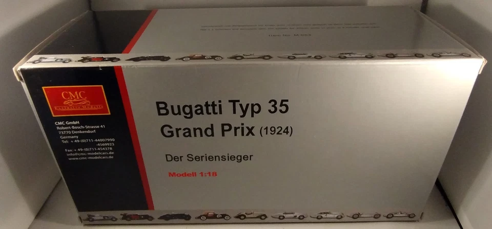 BUGATTI TYP TYPE 35 GRAND PRIX 1924 M-063 CMC 1:18 - Immagine 3 di 4