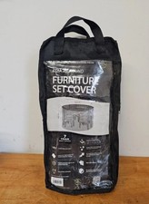 Worth Gardening By Garland Large Dining Set Cover 4 Seater Round Furniture Black