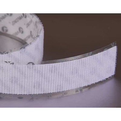 Velcro Brand 185198 Reclosable Fastener, Rubber Adhesive, 75 Ft, 2 In W, White