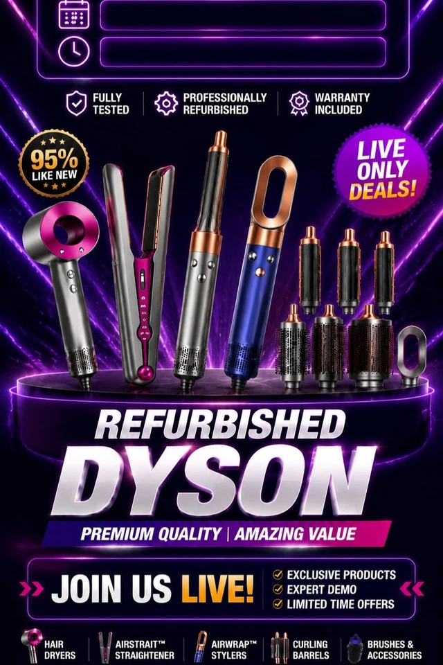 ✨Dyson LIVE Sale 🔥 Refurbished Airwrap | Supersonic Hair Dryer | Airstrait