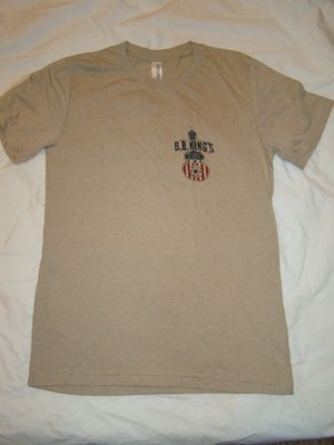 New B.B. King's Blues Club Memphis T-shirt by Canvas~ Beige women's sz S ~ NWOT